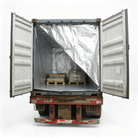 Doublure de conteneur, isolation thermique, feuille d'aluminium réfléchissante, doublure de conteneur d'expédition, imperméable, pour marchandises sensibles à la température