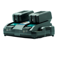 Chargeur rapide double port DC18RD pour batteries lithium-ion, charge rapide intelligente pour batteries d'outils électriques de la série LXT, prise US/EU