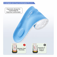 Semelles de performance sportive à double amorti, base antidérapante Pebble Grip, coussinets orthopédiques personnalisables pour le basketball et l'entraînement de tennis