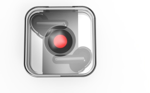 Tai Nghe Không Dây TWS Với Hộp Sạc Trong Suốt Tai Nghe Nút Nguồn Màu Đỏ Tai Nghe Tai Nghe - Product Image 4