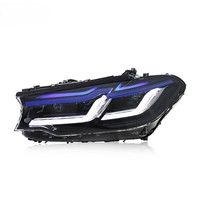 Luces Delanteras para Auto YX All-Weather 6000K para BMW Serie 5 G30 G38 2018-2020, 12V, Carcasa Impermeable de ABS, Plug+Play, Actualización