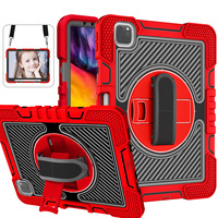 360 béquille rotative dragonne et bandoulière étui antichoc robuste pour iPad 11th 2025 10th 2022 pour iPad10.2 couverture