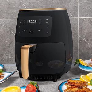 >6L 2400W 2022 Smart LCD Display Pink Custom Oil Free Electric Air Fryer Automatic Power Non-Stick Surface for Household RV Use - Product Image 4
