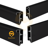 Profilé de plafond tendu en aluminium de haute qualité pour décoration intérieure, cadre mural, tissu PVC, bande LED