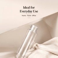 Bouteilles vides en PET de 100, 130, 150, 200 ml pour toner, eau, cosmétiques, toner facial, avec bouchon à vis, logo personnalisé, emballage pour soins de la peau