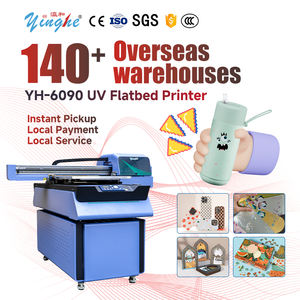 Imprimante jet d'encre UV à plat haute vitesse Yinghe 6090, 3 têtes I3200 CMYK+W+V avec caméra CCD pour bois, verre, métal, PVC, acrylique, stylo - Product Image 1