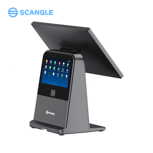 Scangle thông minh 14.1 <span class=keywords><strong>inch</strong></span> màn hình cảm ứng tiền mặt đăng ký & <span class=keywords><strong>POS</strong></span> thiết bị đầu cuối với <span class=keywords><strong>7</strong></span> <span class=keywords><strong>inch</strong></span> khách hàng hiển thị cho nhà hàng - Product Image 4