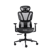 Chaise de jeu roulante de bureau en maille Silla Gamer ergonomique confortable de luxe à dossier haut rouge et pivotant