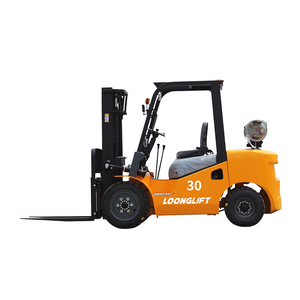 Chariot élévateur diesel industriel CE EPA de haute qualité, à chargement latéral, hauteur de levage 6000 mm, pour entrepôt, 2 tonnes, mât pneumatique à 3 sections - Product Image 1
