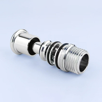 Accessoires de robinetterie de bain X6351BSCR en laiton avec finition chromée pour le déviateur d'eau du robinet de douche