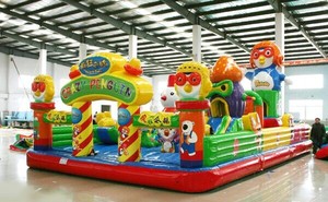 Nuovo Design Castello Gonfiabile Pinguino Pazzo, Città del Divertimento con Scivolo, <span class=keywords><strong>Casa</strong></span> Rimbalzante Gonfiabile - Product Image 2