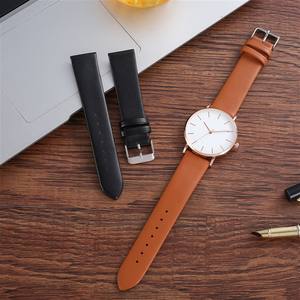 Correa de <span class=keywords><strong>reloj</strong></span> de piel de Animal Real para mujeres y hombres, pulsera de cuero de grano completo hecha a mano, accesorios, correa de <span class=keywords><strong>reloj</strong></span> suave de alta calidad - Product Image 4