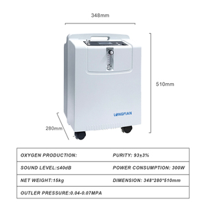 Concentrateur d'oxygène médical LONGFIAN JAY-5KW 5L, ultra silencieux 40 dB, pureté 93%±3%, fonctionnement continu 24h/24, compatible BiPAP - Product Image 6