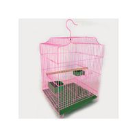 Cage à oiseaux en fil de fer durable et spacieuse, taille moyenne, pour mynas, perroquets, perruches, élevage, habitat quotidien, portable, pour l'élevage des oiseaux de compagnie