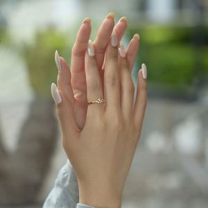 Dylam New Trendy Design <b>Thin</b> S925 Silver Adjustable Open Cluster 5A Cubic Zirconia Jewelry <b>Rings</b> for Women Gifts Daily Wear - Product Image 5