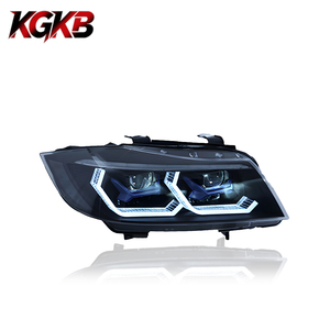 Conjunto de Faros LED KGKB para <span class=keywords><strong>BMW</strong></span> Serie 3 E90 E91 <span class=keywords><strong>316i</strong></span> 318i 320i <span class=keywords><strong>2005</strong></span>-2012, Estilo Láser, Lente de Proyector Mejorada, Conexión Plug and Play - Product Image 2