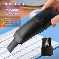 Keyboard Komputer USB Asrama Mahasiswa, Vacuum Cleaner Mini Plastik Kecil, Notebook, Mini Powerful Double Head, Penghisap Debu dan Abu