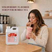Leverancier van Bubble Tea, groothandelsprijs, 2,5 kg aardbeien fruitsap drank voor melktheewinkels