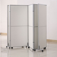 YDPF-83 Panneau de séparation mobile moderne pliable pour bureau, cloison de table, panneau mural extérieur en MDF