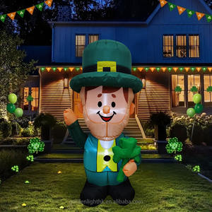 Luz LED de 4 pies con Alimentación por CC, Decoración Inflable de Leprechaun y Trébol de la Suerte para el Día de San Patricio, para Uso en Interiores y Exteriores, Hogar y Jardín - Product Image 3