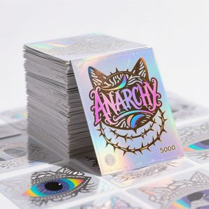 UV Resist Waterproof Custom <b>Logo</b> Printed Die Cut Vinyl Holographic <b>Stickers</b> Reflective Hologram <b>Sticker</b> Label - Product Image 1
