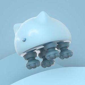 Massaggiatore per viso Amazon massaggiatore per testa impermeabile a 360 gradi con punte rotanti polpo massaggiatore portatile per animali domestici - Product Image 3