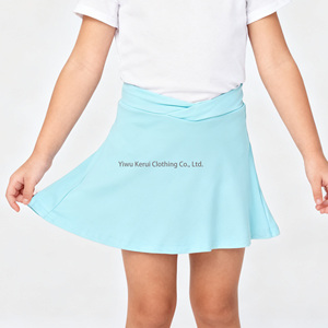 KERUI Niños Yoga Niños Tenis Vestido Falda corta <span class=keywords><strong>con</strong></span> pantalones cortos Debajo Traje de yoga para niñas - Product Image 3