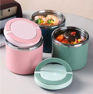 Boîte à lunch isotherme en acier inoxydable pour enfants avec logo personnalisé, récipient alimentaire micro-ondable, bol à soupe, conteneur de stockage - Product Image 2