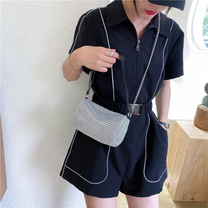 Hot Selling Woman Square <b>Bags</b> with Diamond Woman Chain Cross Body <b>Bag</b> Fashion Bling Bling Woman Handbags - Product Image 5