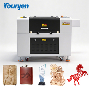 เครื่องแกะสลักและตัดด้วยเลเซอร์ CO2 รุ่น Tounjen 6040 ความแม่นยำสูง ระบบระบายความร้อนด้วยน้ำ รองรับ USB/Wi-Fi สำหรับอะคริลิก ไม้ พลาสติก หนัง กระดาษ - Product Image 3