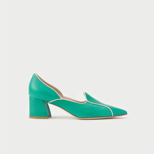 Scarpe <span class=keywords><strong>Eleganti</strong></span> da Donna in Vera Pelle Fatte a Mano, Slip-On con Tacco Basso e Punta Affusolata, Comfort e Ammortizzazione, Tendenza Moda Estiva - Product Image 3