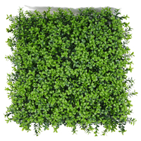 Décoration murale suspendue intérieure/extérieure, haie verte royale, plantes artificielles en polyéthylène plastique 50x50cm, résistantes aux UV