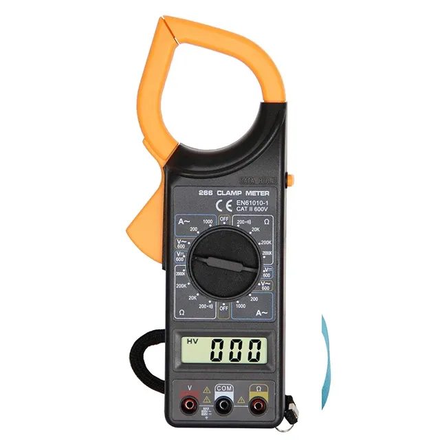 VLUUKE 266 CE Clamp Meter with Amperemeter & DCA Current Meter 200-1000A 600V Accuracy 0.2 57mm Clamp Opening
