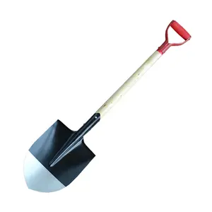 Farm Tools S503 Farming Digging Spade Steel Shovel With Wooden Handle For Sudan Market