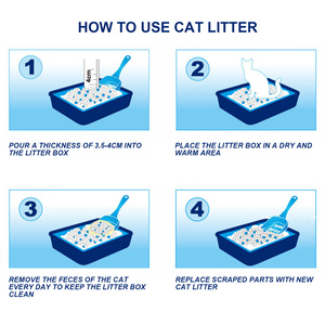Nobleza 3.8L Gel diamante lettiera per gatti gatto assorbente e confortevole sabbia biodegradabile 2 confezioni - Product Image 2