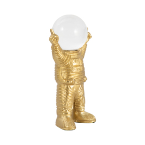 Scultura di Astronauta con Accento di Sfera di Cristallo per Decorazioni Domestiche, Ornamenti per Bagno, Ufficio, Soggiorno - Product Image 2