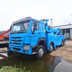 Nouveau camion de dépannage HOWO 8x4 12 roues diesel manuel à conduite à gauche 25 tonnes, avec rotateur 30 tonnes pour remorquage routier - Product Image 3