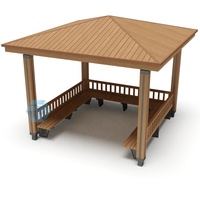 Pavillon en acier personnalisé direct d'usine Gazebo Kit de pergola extérieur durable auvent pour utilisation de jardin commande minimum 1 ensemble