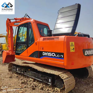 Excavadora de cadenas Doosan DH150LC con motor importado, equipo de construcción de segunda mano fabricado en Corea con capacidad de cazo de 0.75m. - Product Image 2