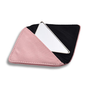 Pink Triangle Cute Sandwich Custom Geschenk Weiche Emaille Stoff Fall-Proof Make-up Spiegel - Product Image 5