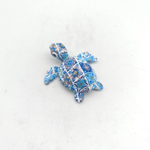 Statua di Tartaruga per Interni ed Esterni, Colorata e Carina, Senza Necessità di Montaggio, Elegante in Resina Poliestere con Stampa a Trasferimento d'Acqua - Product Image 5