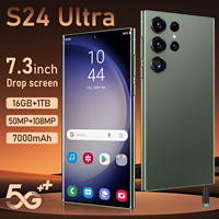 Nuevo Teléfono Inteligente S24 Ultra, 16+1TB, Teléfono Móvil para Juegos, Android 13, 3G/4G/5G