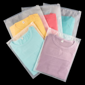 Logo recyclé imprimé personnalisé emballage à fermeture éclair grand givré fermeture éclair Valve PE <span class=keywords><strong>PVC</strong></span> sac sous <span class=keywords><strong>vide</strong></span> en plastique pour les vêtements - Product Image 2