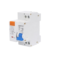 Disjoncteur différentiel industriel et domestique en plastique DPNL 230V 1P+N, protection contre les fuites de courant, RCBO MCB 4kA Din
