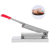 Máquina Manual de Corte de Carne y Huesos Congelados, Maquinaria de Corte de Metal para Piernas de Pollo, Costillas de Pescado y Cortador de Pescado Bandeja