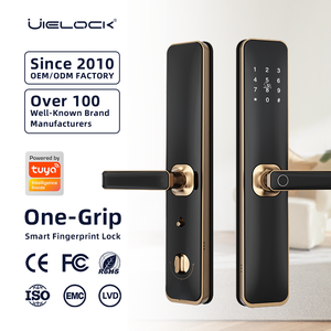 Cerradura Inteligente para Puerta UIELOCK A2, TUYA WIFI, con Tarjeta, Huella Dactilar, Código Biométrico, para Puerta de Madera, Apartamento, Casa, <span class=keywords><strong>Hotel</strong></span> - Product Image 1