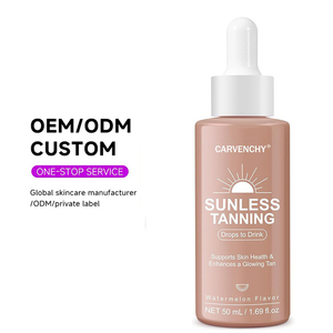 Gotas Bronceadoras Corporales Orgánicas de Tono Oscuro de 50 ml, Marca Privada, para Todo Tipo de Piel, <span class=keywords><strong>Acelerador</strong></span> de <span class=keywords><strong>Bronceado</strong></span>, Loción Bronceadora con Protección <span class=keywords><strong>Solar</strong></span> - Product Image 5