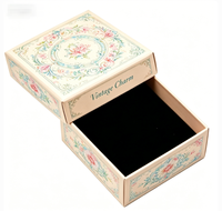 Boîte d'emballage rigide personnalisée pour cartouches avec cartouches vides, éponge intérieure, laminage mat, matériaux recyclés pour bijoux
