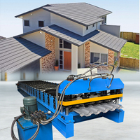 Machine de production de tuiles en acier verni pour la construction de bâtiments du gouvernement du Ghana, équipement de bardage de toiture, vente directe d'usine