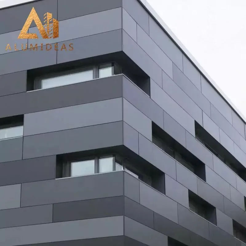 Alumidea Thiết kế Châu Âu được sử dụng cho Xây Dựng Thương mại bắt mắt 4 mét Composite kim loại tấm Tường